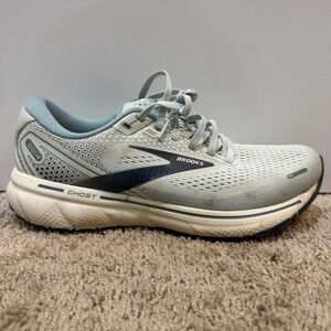 Brooks‎ Ghost 14 Shoes Womens Size 9 Blue Gray Running Sneakers Cushioned Road